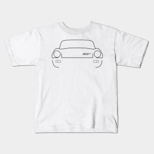 Triumph Spitfire 1500 1970s British classic car black outline Kids T-Shirt